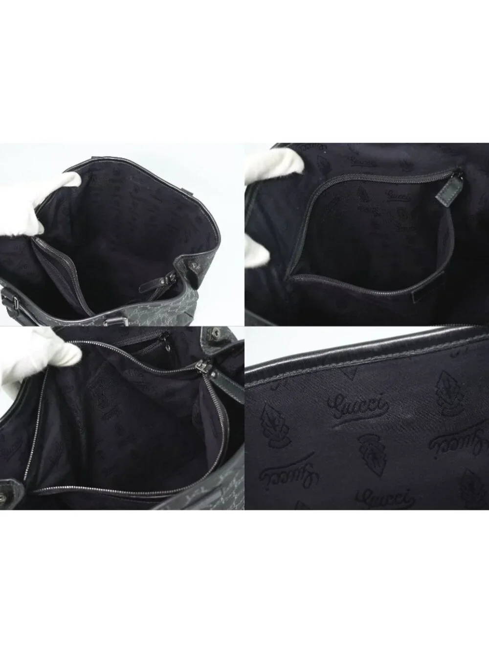 Gucci GG Supreme Tote Black